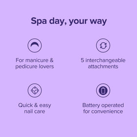Plum Beauty portable nail drill designed for travel and on-the-go grooming