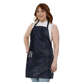 Plum Hill Leopard Apron with pockets keeps tools within reach while you work.