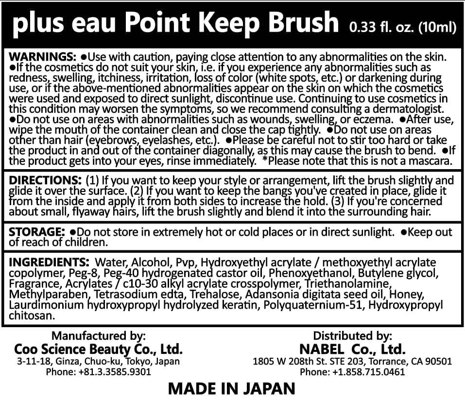 Plus eau Point Keep fruity bouquet scent enhances styling routine.