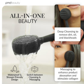 PMD Beauty Clean Redvolution anti-aging massage improves skin texture over time.