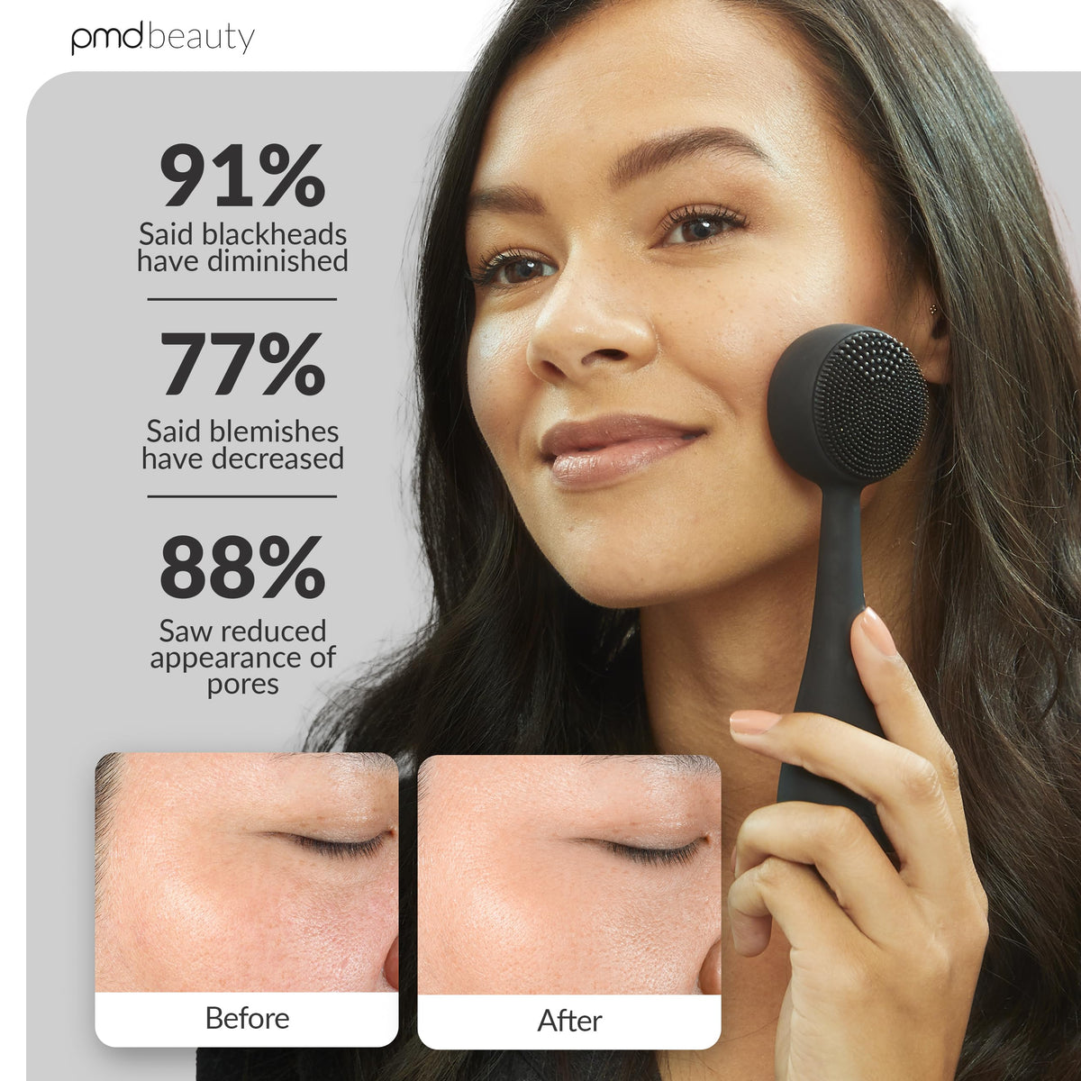 PMD Beauty Clean Redvolution waterproof design for use in wet environments.