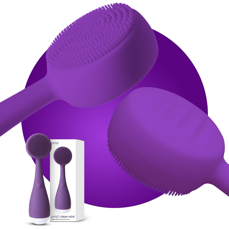 PMD Beauty Clean Mini silicone brush close-up for gentle cleansing