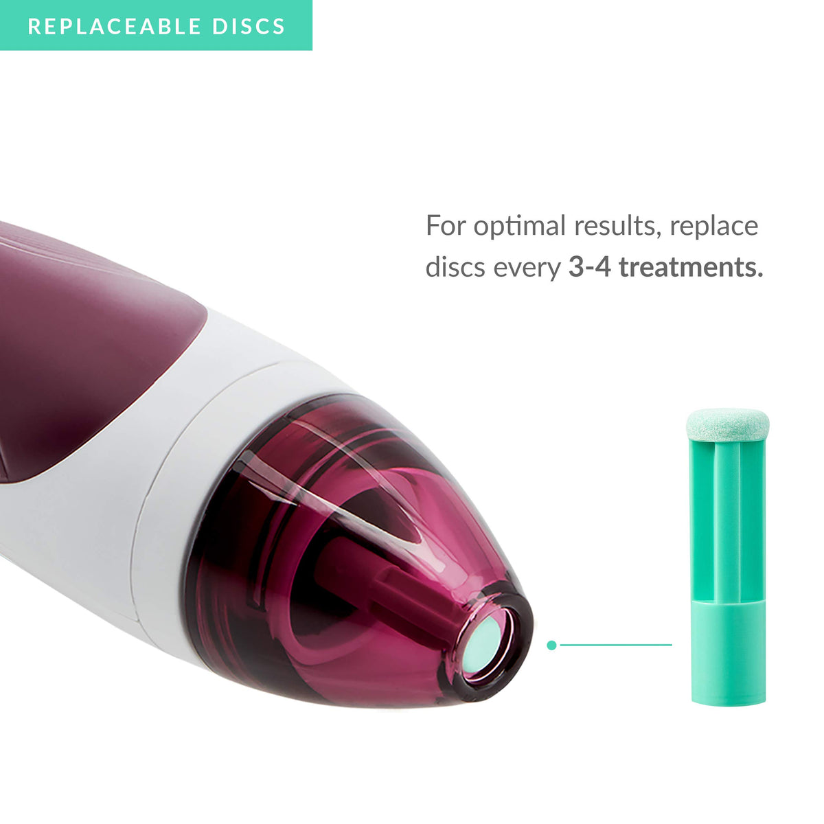 PMD Beauty hands-on exfoliation using replacement discs for a refreshed surface