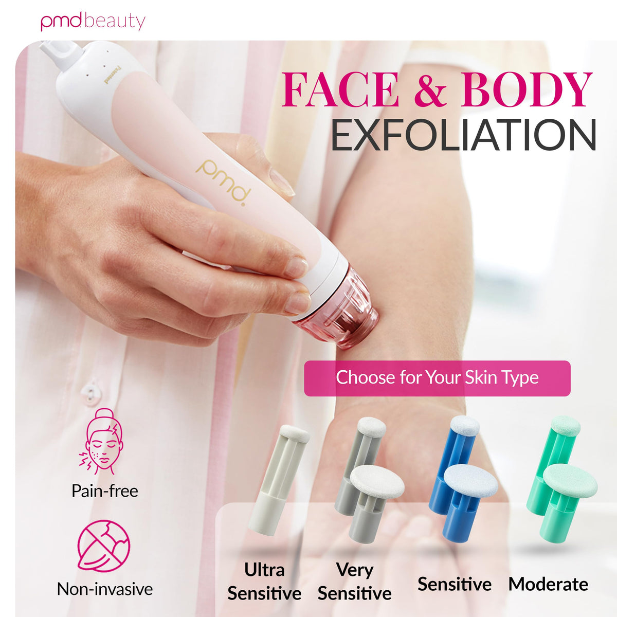 PMD Beauty Personal Microderm Classic face and body kit for full skincare routine