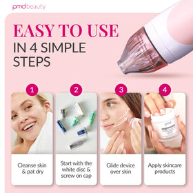 PMD Beauty Personal Microderm Classic recovery mask accompanies treatment for hydration.
