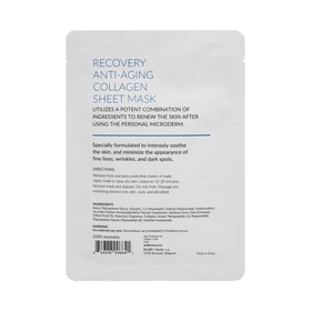 PMD Beauty Recovery mask applied on the face for targeted rejuvenation.