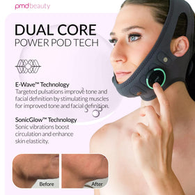 PMD Beauty SMAS Band dual-core technology delivers gentle stimulation for visible lift effects.