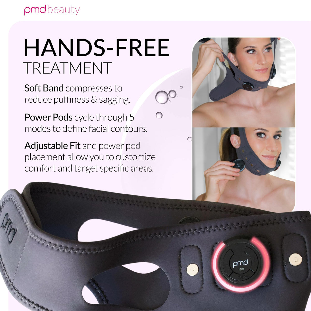 PMD Beauty SMAS Band ten-minute treatment fits busy routines with ease.