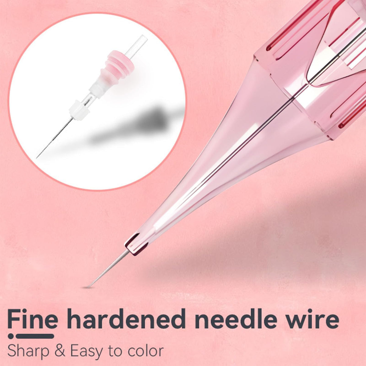 PMUBEAUTY round liner 1RL 0.3mm needle delivers clean lines.