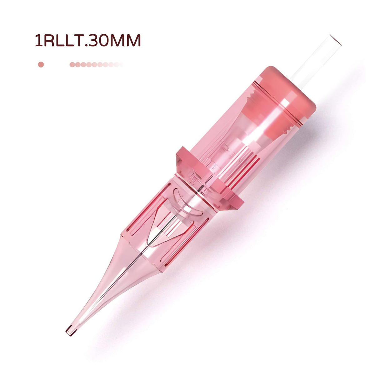 PMUBEAUTY transparent pink body lets you see ink levels during work.