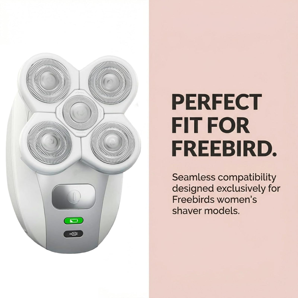 PNXPTAA skin-friendly foils close-up, designed for comfortable shaves.