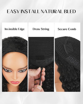 Pobokix Burmese Curly Half Wig 180-density lush curls for rich volume