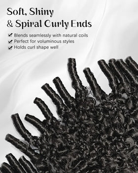 Pobokix Burmese Curly Half Wig drawstring adjustment for secure fit