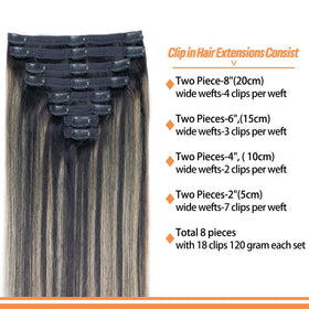 Pobokix FB27 18-clip clip-in set for secure, comfortable all-day wear