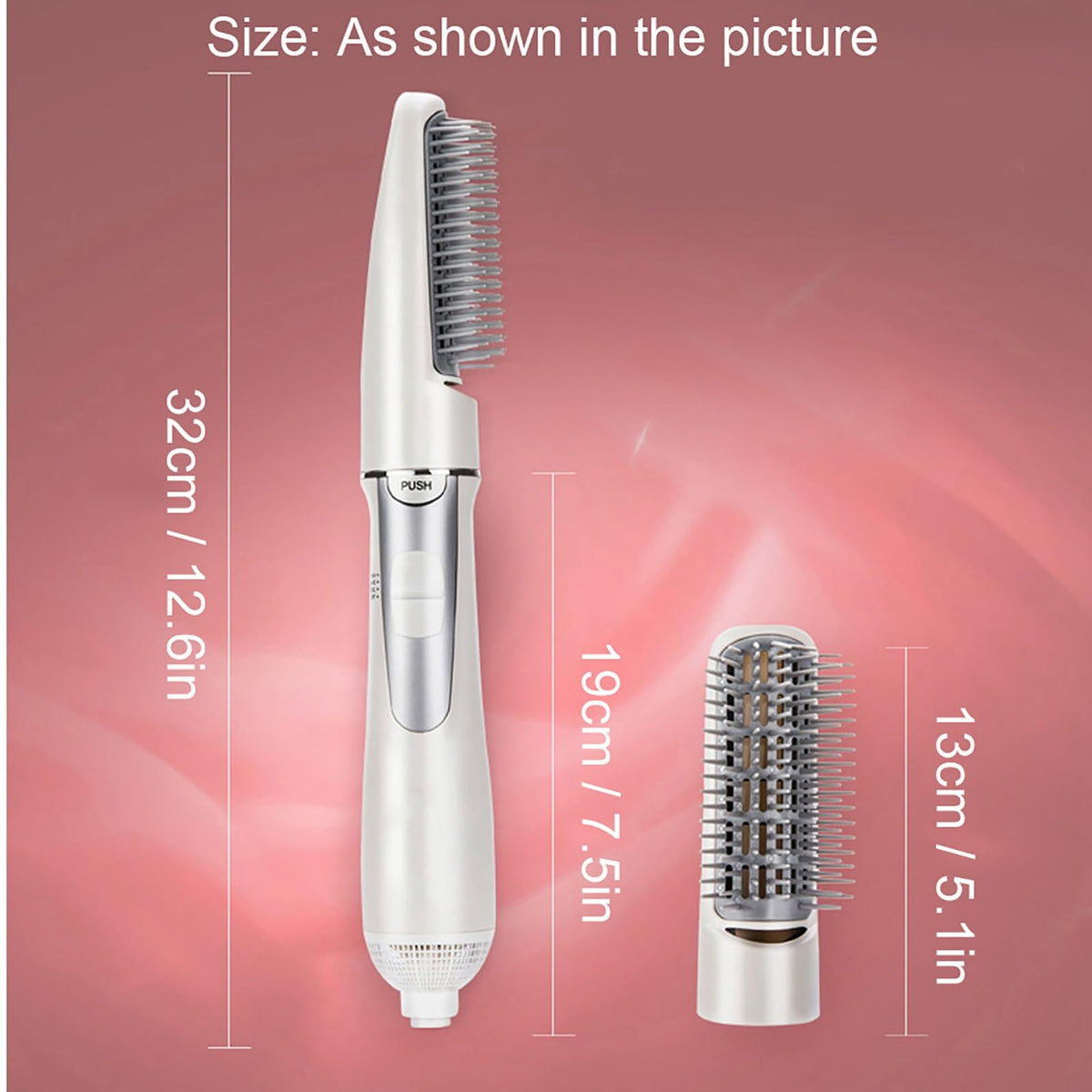 POCREATION removable nozzle for easy cleaning after styling sessions.