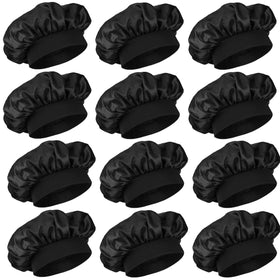Podaloa 12-piece satin bonnet set protects hair overnight and reduces friction.