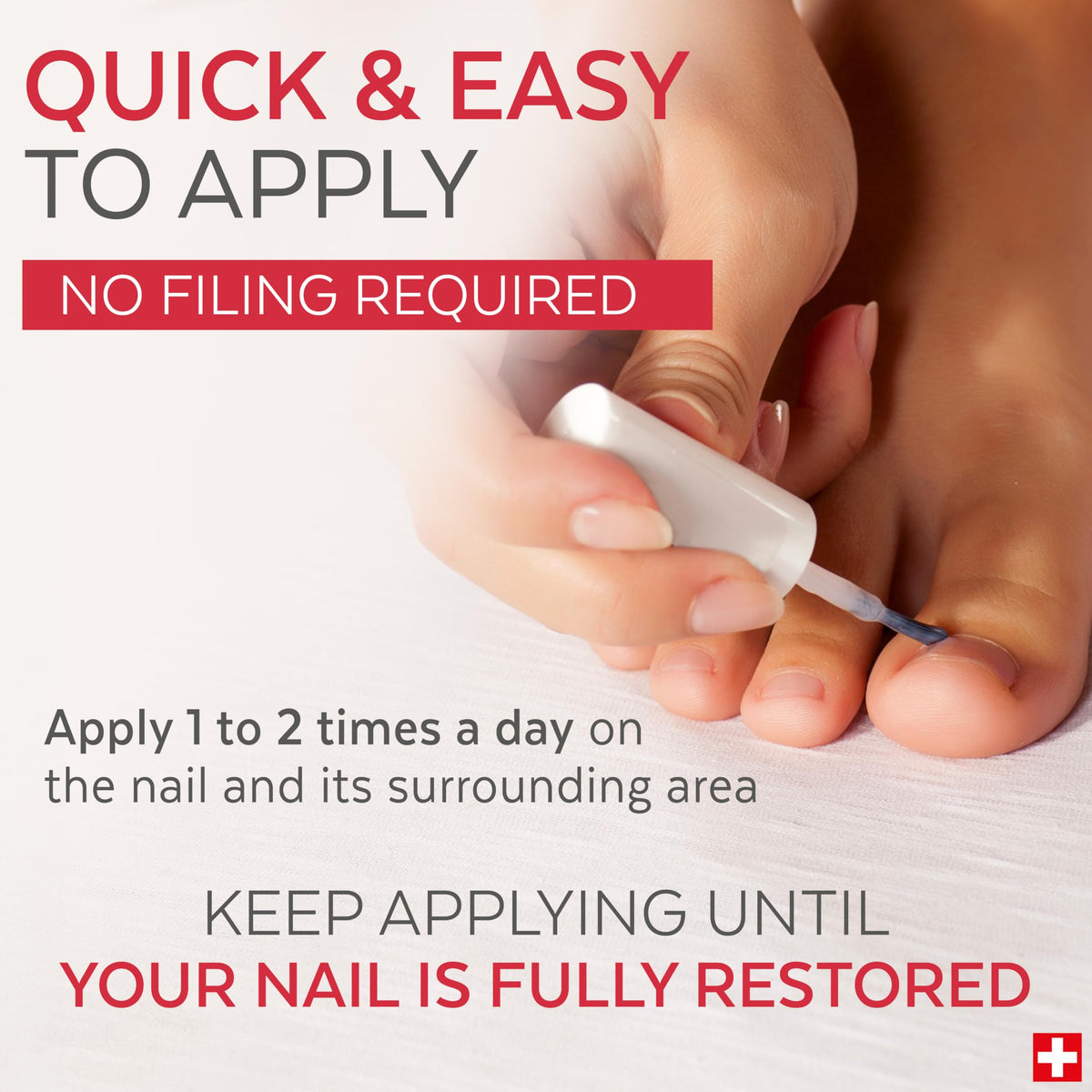 Poderm Toenail Integral Renewal on yellowed nails shows noticeable improvement.