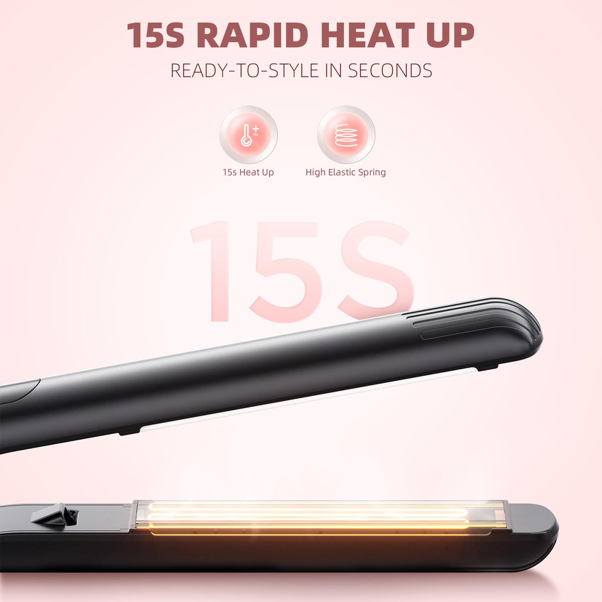 Podiality straightener temperature control for customized heat protection.