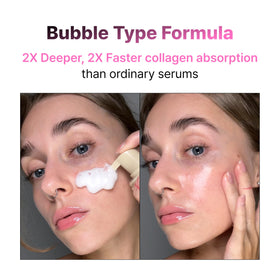 PO:DL Podl Collagen Bubble Serum acids image suggests refined texture and smoother skin.