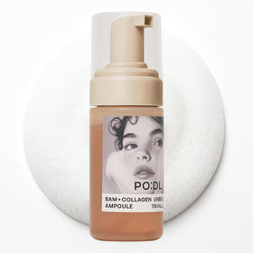 PO:DL Podl Collagen Bubble Serum elasticity image showing firmer, more resilient skin.