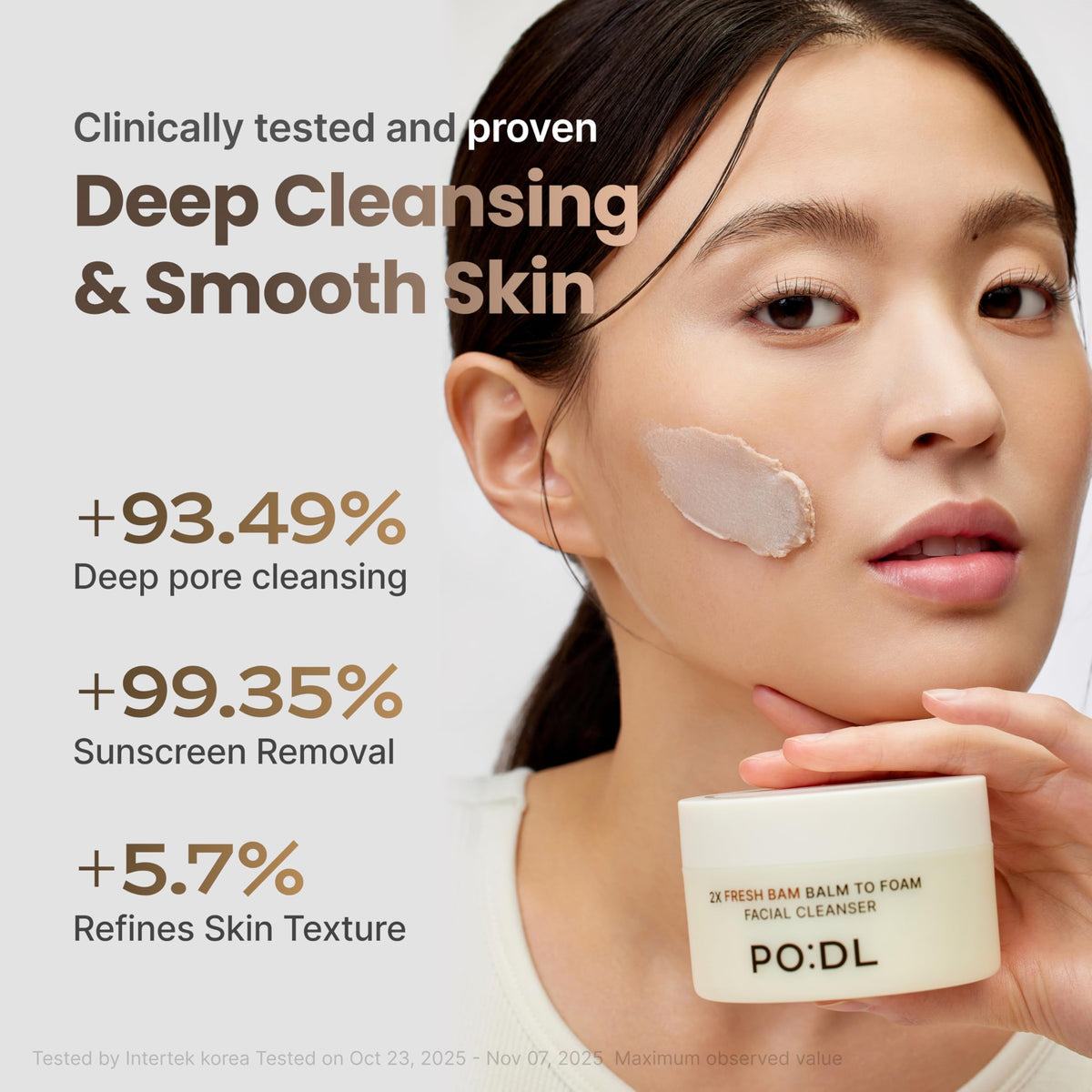 PO:DL Deep cleansing helps clear pores while rinsing clean without heaviness