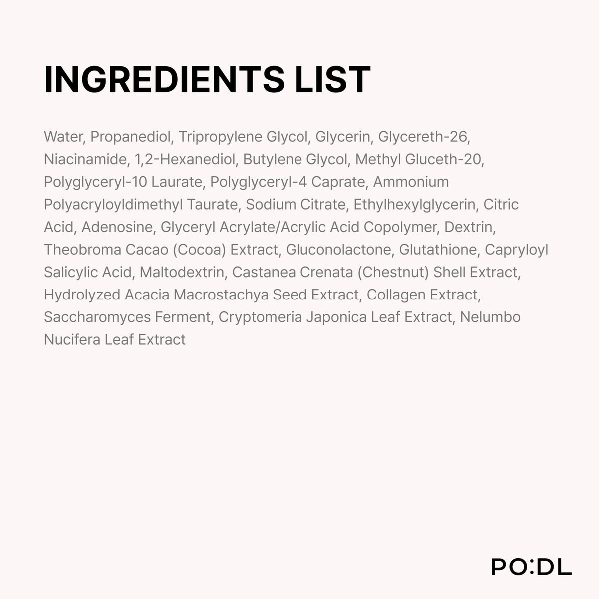 PO:DL Podl Collagen Bubble Serum bottle closeup image showcases premium Korean skincare.