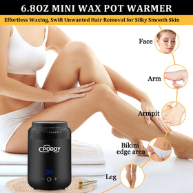 Podoy wax warmer removable non-stick pan for easy cleaning after sessions.
