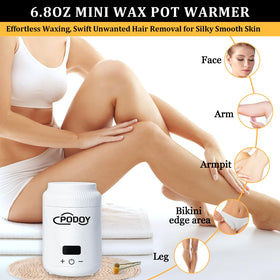 Podoy Mini Wax Warmer removable pot for easy cleaning after waxing