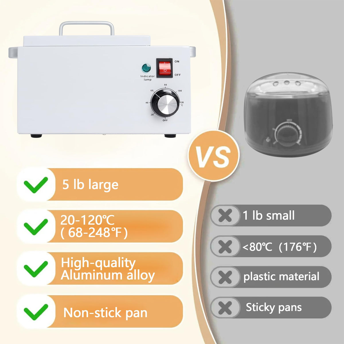 Podoy fast-heating wax melter ready in minutes