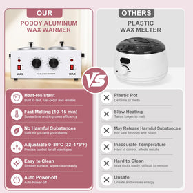 Podoy wax warmer spa setup, perfect for facial treatments.