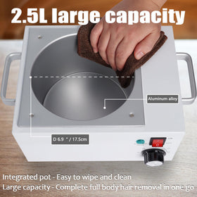 Podoy wax warmer temperature control for precise heating