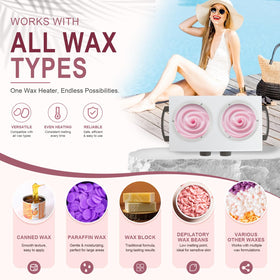 Podoy wax warmer wooden sticks pack, essential for quick hair removal.