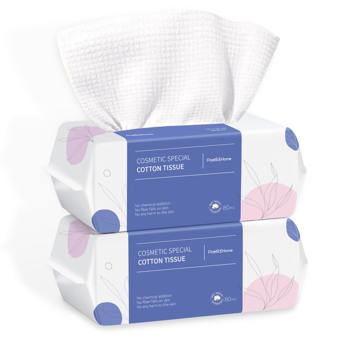 PoeticEHome extra-thick face towel showcases enhanced absorbency for makeup removal and cleansing.