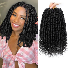 Pofworld Passion Twist 10in pack closeup shows soft fibers for comfortable all-day wear.