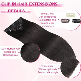 POGINJA soft rubber clips protect scalp and prevent snagging during wear