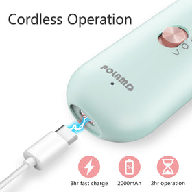 POLAMD 5-speed adjustable settings enable customized nail care sessions.