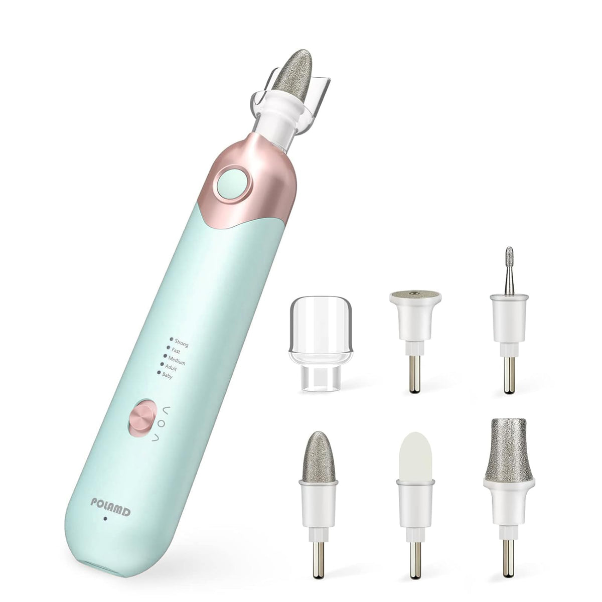 POLAMD professional manicure kit blue setup, delivering salon-quality nail care at home.