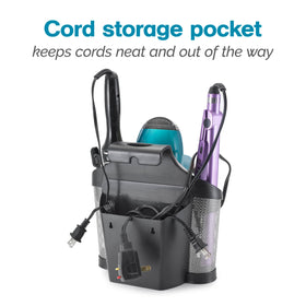 Polder Style Station heat-resistant mesh promotes airflow while cooling.