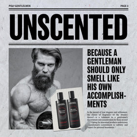 Polished Gentleman biotin with aloe vera and honey close-up for healthy beard skin.