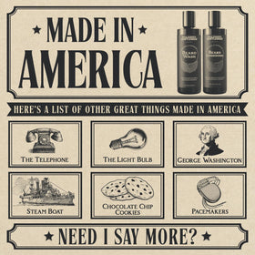 Polished Gentleman label close-up highlighting tea tree and rosemary ingredients.