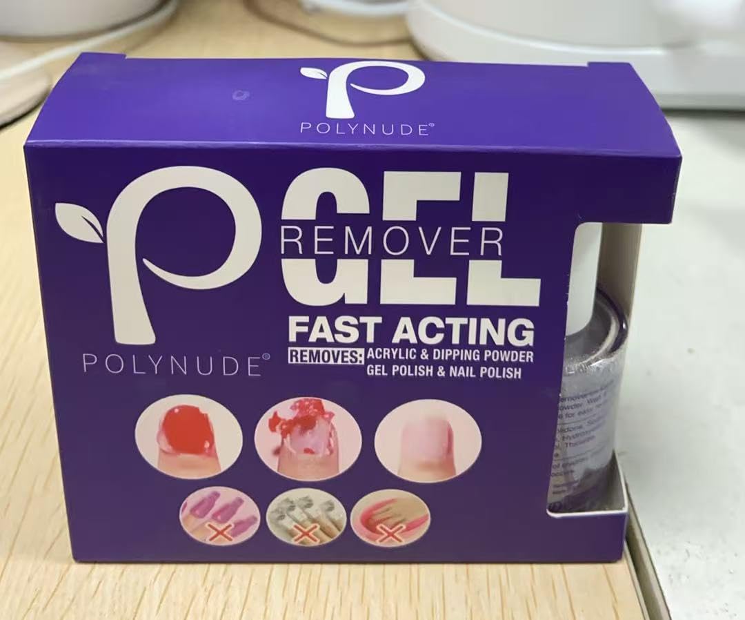 Polynude natural ingredients formula shown for gentle removal
