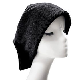 POLYTE dual-pile microfiber towel plush and lint-free drying for thick hair