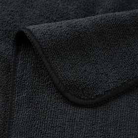 POLYTE towel hung to dry quickly and stay fresh between clients.