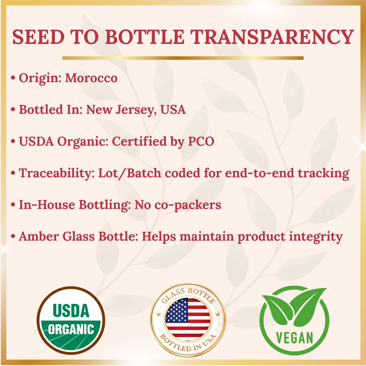 Pomberries Argan Oil origin Morocco highlights pure, organic extraction.
