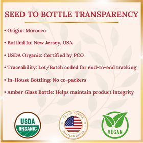 Pomberries Argan Oil origin Morocco highlights pure, organic extraction.
