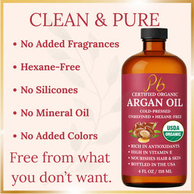 Pomberries Argan Oil USDA label signals certified organic purity.