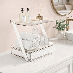Pomohome transparent acrylic shows cosmetics at a glance.