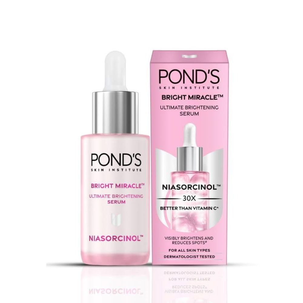 POND’S Bright Beauty Serum bottle with dropper for precise daily application.