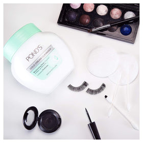 Pond's Cold Cream Cleanser opaque bottle front highlighting classic skincare essential.