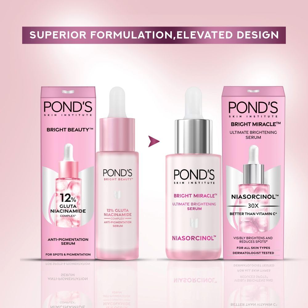 POND’S 28 ml bottle makes it easy to add to daily routines.